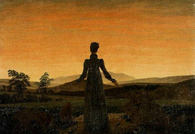 Caspar David Friedrich Woman before the Rising Sun China oil painting art